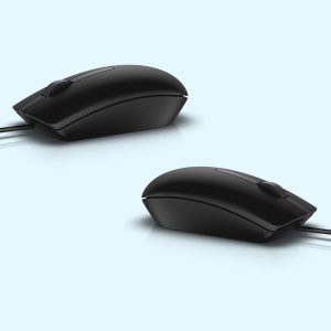 DELL MS-116 Wired Optical Mouse (USB 3.0, USB 2.0, Black)