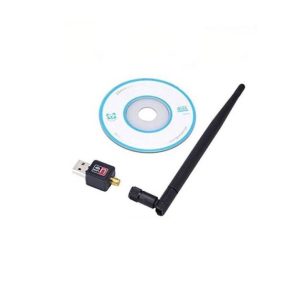 MRM Antenna Wi-Fi Receiver 600Mbps / 2.4 Ghz / 802.11B / G / N USB 2.0 / Wireless Mini Wi-Fi Network Adapter for All Windows PC Computers & Laptops (Black)