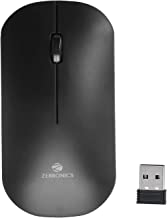 Zeb-Dazzle Wireless 2.4 GHz Optical Mouse, 1200 DPI High Precision, USB Nano Receiver, 3 Buttons, Plug & Play (Black)