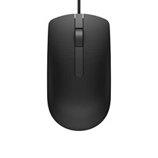 DELL MS-116 Wired Optical Mouse  (USB 3.0, USB 2.0, Black)