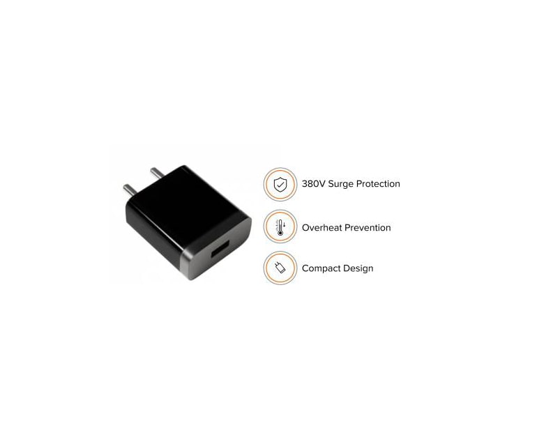 Fast Charge MDY08EX 2A with Micro USB High Speed & Sync USB Cable for MI REDMI Smartphones / 2.1A Mobile Charger with Detachable Cable (Black, Cable Included) - Image 3