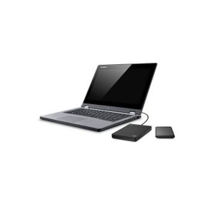 Plus Slim 1 TB Wired External Hard Disk Drive  (Black, Mobile Backup Enabled)