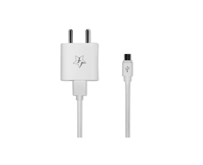 SmartBuy / 2A / Fast Charger with Charge & Amp / Sync USB Cable (White, Cable Included)