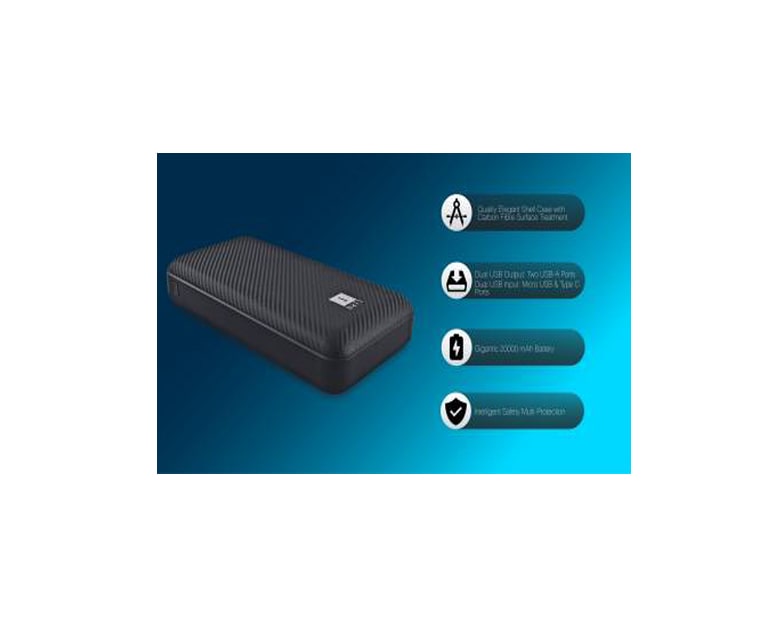 iBall 20000 mAh Power Bank (IB-20000LP) (Black, Lithium Polymer)