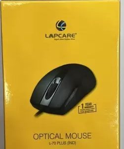 LAPCARE L-60 Wired Optical Mouse (USB 2.0, Black)