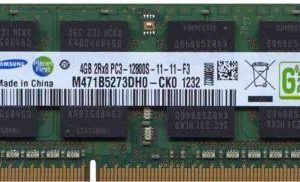 Samsung 1600Mhz / 1.5V Laptop RAM DDR3 4 GB (Dual Channel) Laptop (M471B5273DH0-CK0 / PC3-12800S)